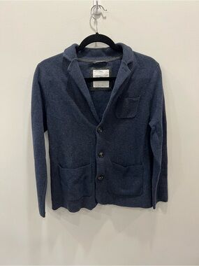 Zara Kids Knit Blazer Cardigan Navy Blue Size 11/12 (152)